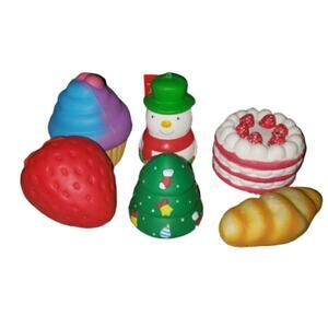Slow Rising Food And Christmas Squishy Stress Reliever Toys